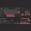 Jaketsai klavišų dangteliai, 172 klavišų cherry profilio double shot klavišų dangtelių rinkinys su 2.75u, 3u, 6.25u ir 7u tarpo klavišu, skirtas cherry mx jungikliams iso ansi išdėstymo mechaninei klaviatūrai