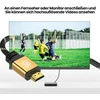 Jamega - 10 m Hdmi kabelis 4k 60hz 2.0 - didelės spartos su Ethernet Cec Arc kabeliu Hdr 3d 18gbps 2160p U-hd Ultra Hdtv, suderinamas su Ps5/ps4/ps3, Blu-ray, XBOX Series S, garso juosta, Tv - paauksuotas