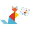 Janod - Essentiel - Tangram - medinis edukacinis žaidimas kūdikiams ir mažiems vaikams - dažai vandens pagrindu - nuo 2 metų, J05070, juodas