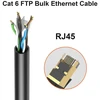 Jarnhng lauko cat 6 ethernet kabelis 250 m, didelės spartos lan tinklo kabelis, bulk cat 6 interneto kabelis, 10 gbps, 550 mhz, awg26 utp cca (250 metrų, juodas)