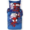 Jay Franco Marvel Spidey and His Super Friends Vroom viengulės patalynės užvalkalų komplektas su pagalvės užvalkalu 80 x 80 cm, 100% medvilnė, šilta Marvel patalynė