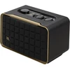 Kompiuterio kolonėlės Jbl Authentics 200 išmanusis namų garsiakalbis – 70-ųjų retro dizaino bluetooth kolonėlė – su quadrex grotelėmis, google assistant, alexa, airplay ir Jbl one programėle – juodas