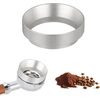 Jenniehome kavos dozavimo žiedas 58 mm espresso dozavimo žiedas aliuminio kavos dozavimo piltuvėlis portafilter kavos dozavimo žiedas suderinamas su rancilio silvia, bezzera bz10