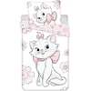 Jerry Fabrics Marie Aristocats Flowers patalynės komplektas, 100% medvilnės antklodės užvalkalas 140 x 200 cm + pagalvės užvalkalas 65 x 65 cm