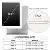 Jetech dėklas, skirtas ipad 2/3/4, apsauginis kietas galinis dangtelis, minkštas planšetinio kompiuterio stovas, automatinis pažadinimas/užmigdymas (tamsiai pilkas)