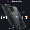 Jetech dėklas, skirtas iphone 14 6.1 colio, niekada negeltonuojantis telefono dėklas, atsparus smūgiams, apsauginis dėklas, atsparus įbrėžimams, skaidrus galinis dangtelis (juodas)