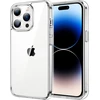 Jetech dėklas, skirtas iphone 14 pro 6.1 colio, niekada negelstantis telefono dėklas, atsparus smūgiams, apsauginis dėklas, atsparus įbrėžimams, skaidrus galinis dangtelis (skaidrus)
