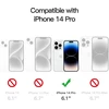 Jetech dėklas, skirtas iphone 14 pro 6.1 colio, niekada negelstantis telefono dėklas, atsparus smūgiams, apsauginis dėklas, atsparus įbrėžimams, skaidrus galinis dangtelis (skaidrus)