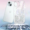 Jetech Glitter dėklas, skirtas iphone 15 6.1 colio, suderinamas su magsafe, skaidrus mielas blizgučiai moterims ir mergaitėms, blizgus smūgiams atsparus magnetinis telefono dėklas (skaidrus)