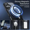 Jetech magnetinis dėklas, skirtas iphone 16 6.1 colio, suderinamas su magsafe, permatinis matinis plonas smūgiams atsparus telefono dėklas (juodas)