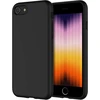 Jetech silikoninis dėklas, skirtas iphone se 2022/2020 (3-iosios/2-osios kartos), 4,7 colio, viso korpuso apsauga, minkštas telefono dėklas, atsparus smūgiams, su mikropluošto pamušalu (juodas)