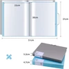 Jianta A4 formato segtuvas su 100 įmautėmis + segtuvas su 60 įmautėmis ir skaidriomis kišenėmis A4 formatui, tvirtas reprezentacinis segtuvas, storas reprezentacinis segtuvas, 2 vnt., mėlynas 100 + pilkas 60 įmaučių