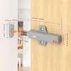 Jiayi spaudžiamas durų atidarytuvas, push to open, 6 vnt. itin tvirtų spaudžiamų durų atidarytuvų spintelėms, 40n spyruoklinis fiksatorius, atidaromas paspaudimu didelėms spintelėms, virtuvės atlaisvinimo fiksatorius
