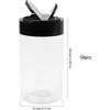 Jiehin 50 vnt. 100 ml plastikinių prieskonių indelių su dangteliais, maži prieskonių indeliai, prieskonių purtyklės, tuščias plastikinis prieskonių indelis su purtyklės dangteliu, skaidri prieskonių laikymo talpa namams, virtuvei