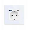 Jimeida Usb lizdas 20w greitas įkrovimas baltas 16a stiklinis type-c 250v