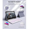 Klaviatūra Jksml klaviatūros dėklas Ipad 11" 2025 ir 10.9" 2022, 7 spalvų apšvietimas