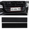 Jnnj 2 vnt. velcro numerio laikiklių rinkinys, berėmis, motociklo numerio laikiklis, berėmis, nematomas numerio laikiklis su velcro, numerio laikiklis bet kuriam automobiliui