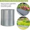 Joneshousedeco 6m galvanizuotas metalinis sodo vejos bortelių rulonas, skirtas sodo augalų apvadams, banguotas, H15cm