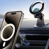 Joyroom magnetinis telefono laikiklis automobiliui su 20 x n55 magnetais, 2-in-1 automobilinis laikiklis su magsafe, magnetinis telefono laikiklis automobiliui, skirtas iphone 16 15 14 13 12 ir magsafe dėklui bei visiems telefonams