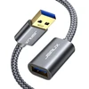 Jsaux usb 3.0 ilginimo laidas, 2 m, usb a male į a female nailono ilginimo laidas, 5 gbps, itin greitas su auksu dengtais kontaktais, skirtas kortelių skaitytuvui, klaviatūrai, spausdintuvui, skaitytuvui, kamerai ir kt.