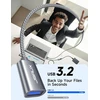 Jsaux usb 3.0 ilginimo laidas, 2 m, usb a male į a female nailono ilginimo laidas, 5 gbps, itin greitas su auksu dengtais kontaktais, skirtas kortelių skaitytuvui, klaviatūrai, spausdintuvui, skaitytuvui, kamerai ir kt.