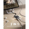 Jsaux Usb C į 3.5 mm ausinių ir įkroviklio adapteris, 2 viename Type C į Aux audio lizdas su Pd 60w Hi-res 16-bit/48khz Dongle ausinėms, suderinamas su Galaxy S24/23 Ultra Pixel 8 Ipad Pro Air