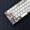 Klaviatūra Jsjt klavišų dangteliai 60 procentų slyvos žiedo klavišų dangteliai 80 klavišų cherry profilio klavišų dangteliai pbt dažų sublimacija, skirti 61/68 ansi/iso išdėstymo cherry mx jungiklių mechaninėms klaviatūroms