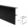 Juoda apdaila stumdomų durų sistemai Iron 1,5 m