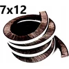 Juoda šepetėlio tarpinė 7x12 mm, 5m, su stipriais klijais