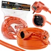 Juodas elektrinis ilginamasis laidas 20m 3x1,5mm ip20 sodo