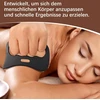 Juodas gua sha grandiklis gua sha nerūdijančio plieno viso kūno celiulito masažas limfodrenažinis masažuoklis fascia įrankis trynimui kojoms, nugarai, veidui, kaklui, raumenų atpalaidavimui ir skausmo malšinimui