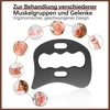 Juodas gua sha grandiklis gua sha nerūdijančio plieno viso kūno celiulito masažas limfodrenažinis masažuoklis fascia įrankis trynimui kojoms, nugarai, veidui, kaklui, raumenų atpalaidavimui ir skausmo malšinimui
