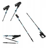 Juodi reguliuojami trekingo lazdos Nordic Walking lazdos