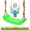 Just Fun Sūpynės vaikams, sūpuoklės, tvirta plastikinė plokščia žalia lenta