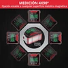 Justool skaitmeninis lcd transportuotojas inklinometras lazerinis kampo matavimo prietaisas gulsčiukas ip54 atsparus vandeniui lygio dėžutė 4 pusių magnetinė niveliavimo dėžutė kampų matuoklis su type-c įkrovimo laidu
