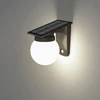 Justup saulės šviestuvai laukui, itin ryškus saulės šviestuvas su judesio davikliu, apsauginis sieninis šviestuvas, rutulinis sieninis šviestuvas, ip65 vandeniui atsparus sieninis šviestuvas sodui, terasai, medžiui (balta šviesa)