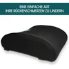 Jx Office® nugaros pagalvėlė - ergonomiška atminties putų juosmens pagalvėlė / juosmens atrama sveikai sėdėjimo laikysenai | automobiliui, biurui ir namams | apsaugo nuo nugaros skausmo | kelioninis prietaisas