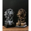 Jxcbxj Liūto galvos statula, pagaminta iš dervos, galingo gyvūno liūto statulos dekoracija, stalo fengšui ornamentas namų biuro dekoravimo dovana