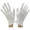Jyc Creative 6 poros universalios pirštinės medvilninės pirštinės ergonomiškos pirštinės namams, sodui, vairavimui, aptarnavimo darbams (26 cm, 6 vnt., baltos)