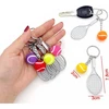 Jzk 6 x mini metalinis teniso raketės raktų pakabukas su teniso kamuoliuku, wimbeldono teniso tema, dovana teniso gerbėjui, teniso vakarėlio dovanėlės, dekoracijos, sporto žaidimai