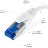 Kabeldirekt Cat 7 Ethernet kabelis, 5m, baltas, 10 Gbps