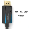 Kabeldirekt Displayport 1.4 kabelis 8k 240hz, 2x 1m