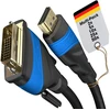 Kabeldirekt Hdmi Dvi adapterio kabelis su A.i.s. ekranavimu nuo trukdžių signalų – 10 x 1,5 m (dvikryptis Dvi-d 24+1/hdmi monitoriaus kabelis, prijunkite įrenginį prie monitoriaus arba atvirkščiai)