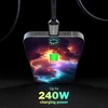 Kabeldirekt Usb C kabelis greitam įkrovimui, nedūžtančios metalinės jungtys + tvirtas nailono pynimas, Usb 2.0 - 1m (įkrauna 240w mobiliuosius telefonus/nešiojamus kompiuterius, labai patvarus, veikia kaip įkrovimo/duomenų kabelis)