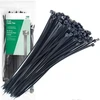 Kabelinės juostos 3,6x150mm 100vnt Uv atsparios juodos