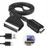 Kabelis adapteris konverteris iš hdmi į euro/scart 1080p perėjimas į tv 1 metras