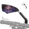 Kairysis dviračio veidrodėlis hd, antirefleksinis stiklas reguliuojamas 20-23cm 360°