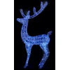Kalėdinė dekoracija elnias, mėlyna, 180cm, akrilas, 250LED, XXL