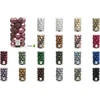 Kalėdinės dekoracijos, plastikiniai burbulai 6 cm x 37 vnt. rinkinys su ornamentais
