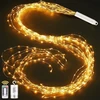 Kalėdinės girliandos 1m 100 Led su baterijomis, laikmačiu ir pulteliu